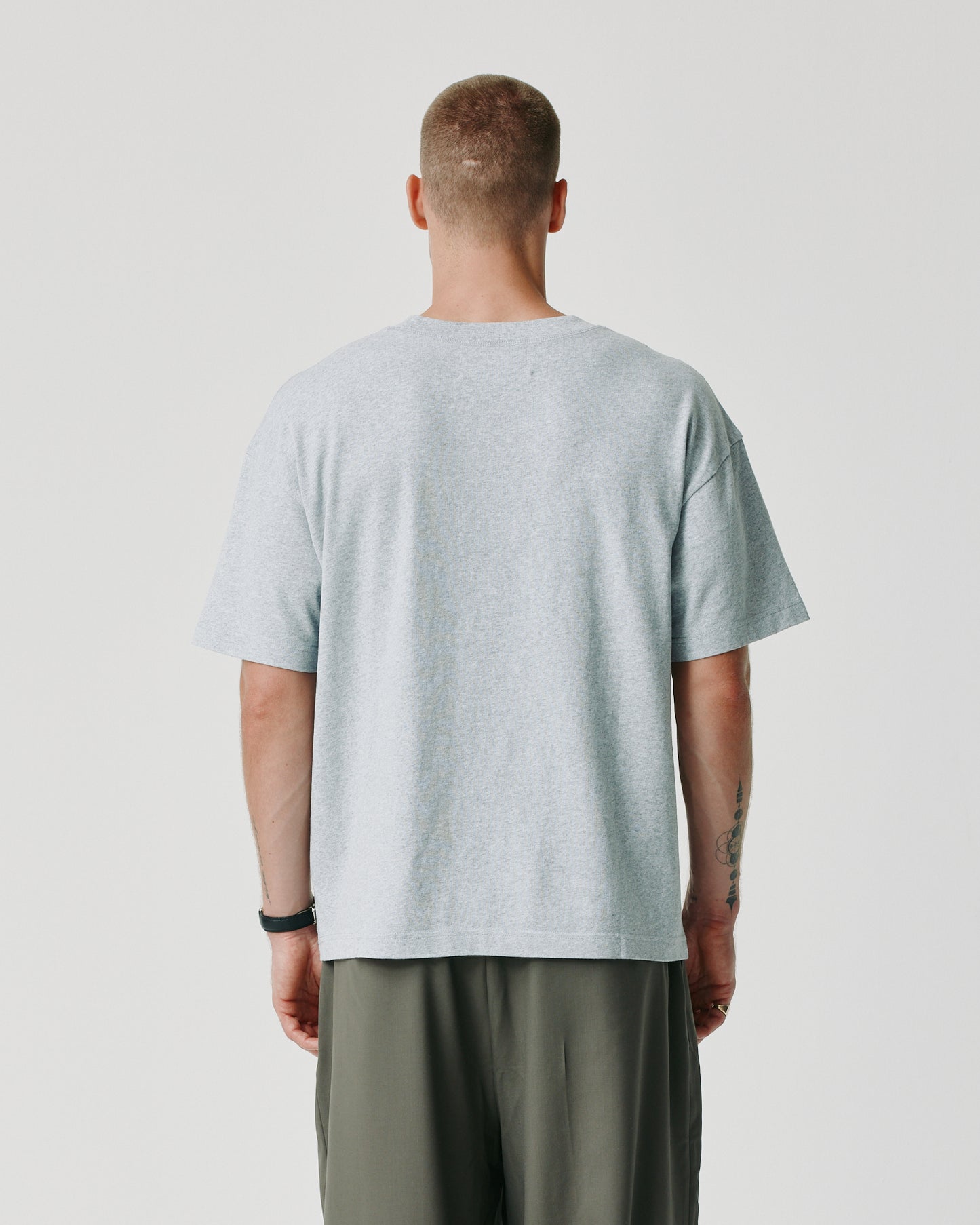 Trumpet Tee - Grey Marle