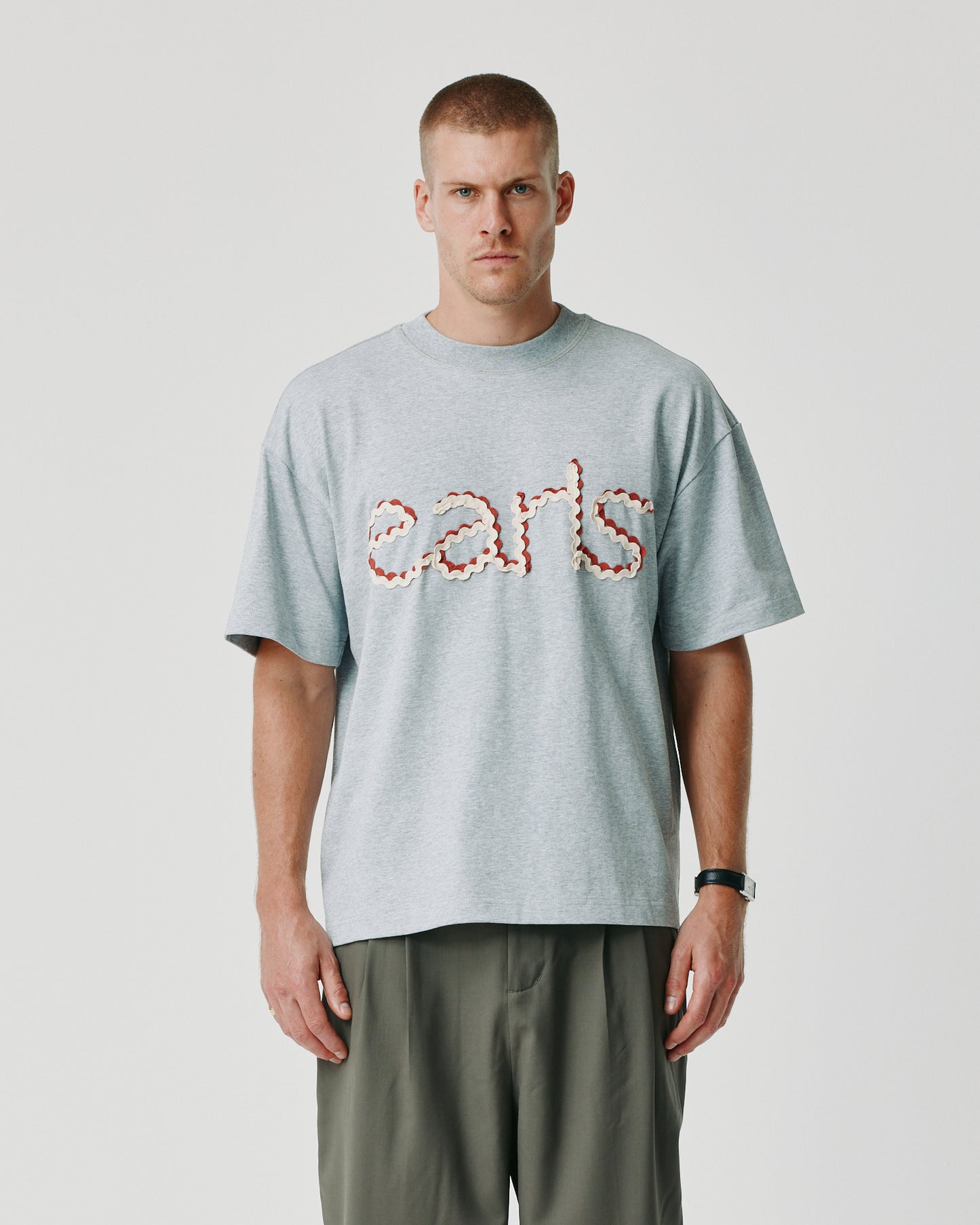 Scribble Tee - Grey/Paprika