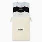 Block Tee - 3 Pack Black, White, Grey Marle