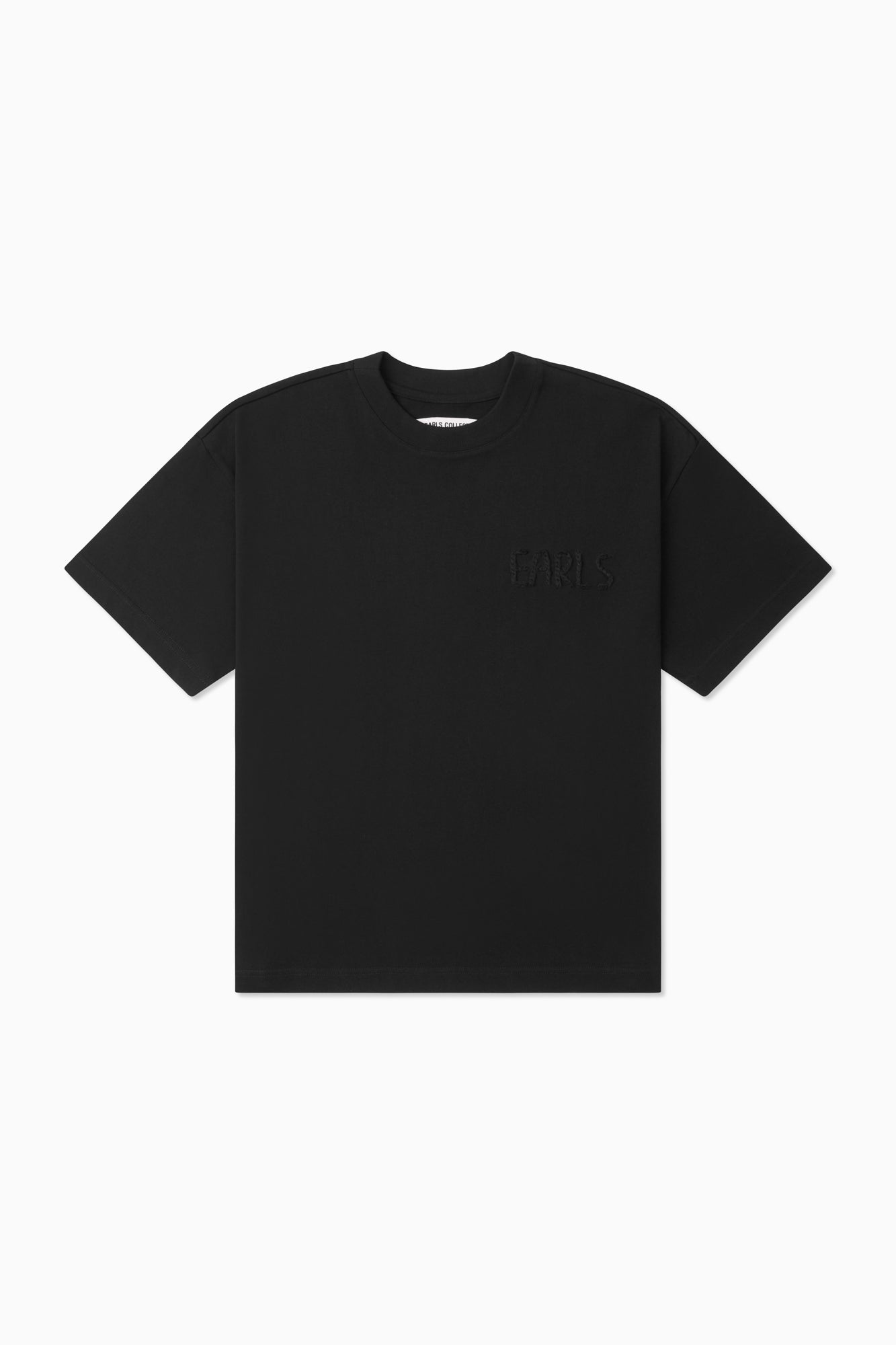 Thick Stitch Block Tee - Black/Black