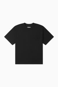 Thick Stitch Block Tee - Black/Black