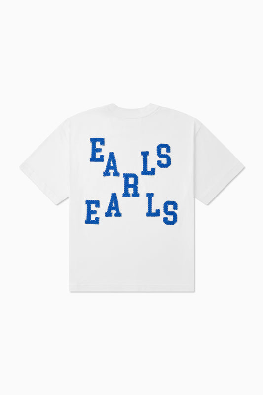 Felt Tee - White/Blue