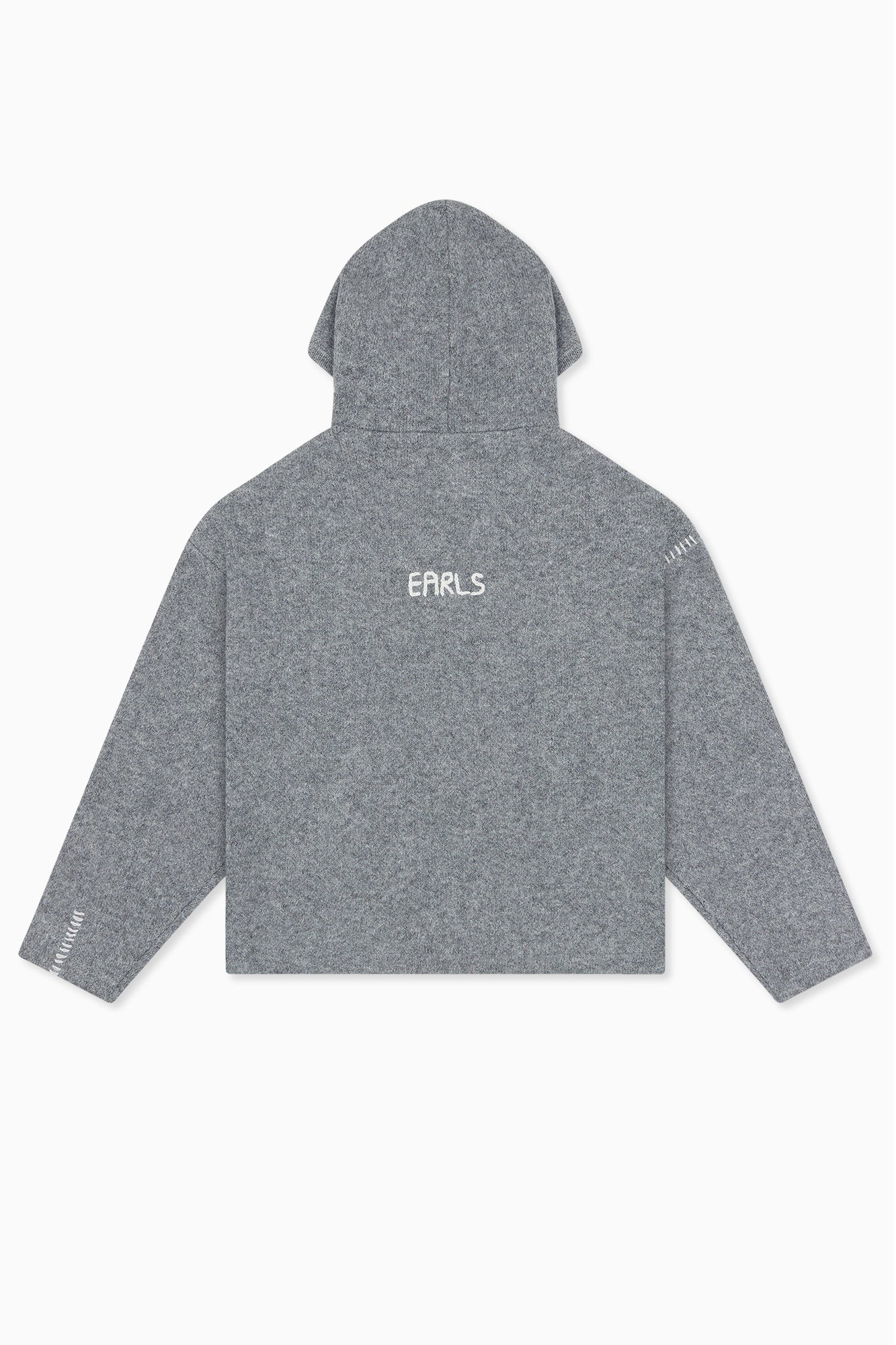 Fluffy Knit Hood - Grey