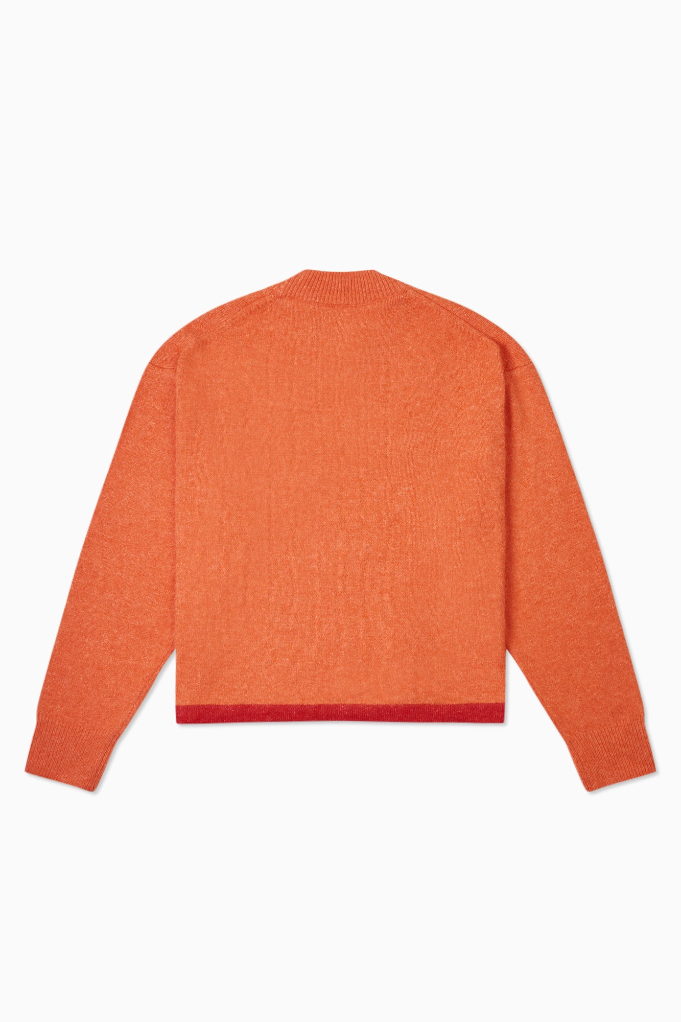 Fluffy Knit Crewneck - Orange