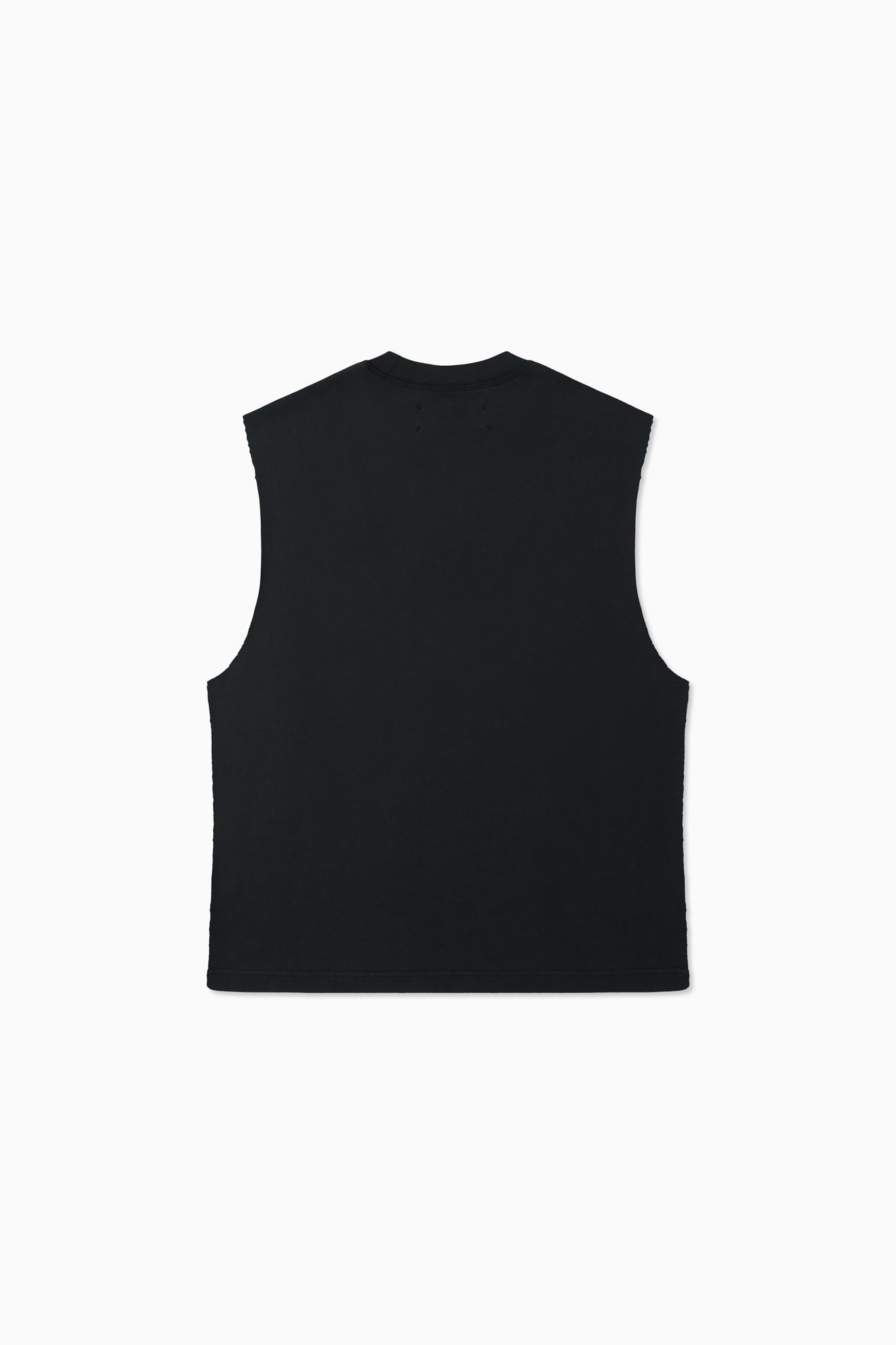 Thick Stitch Tank - Off Black