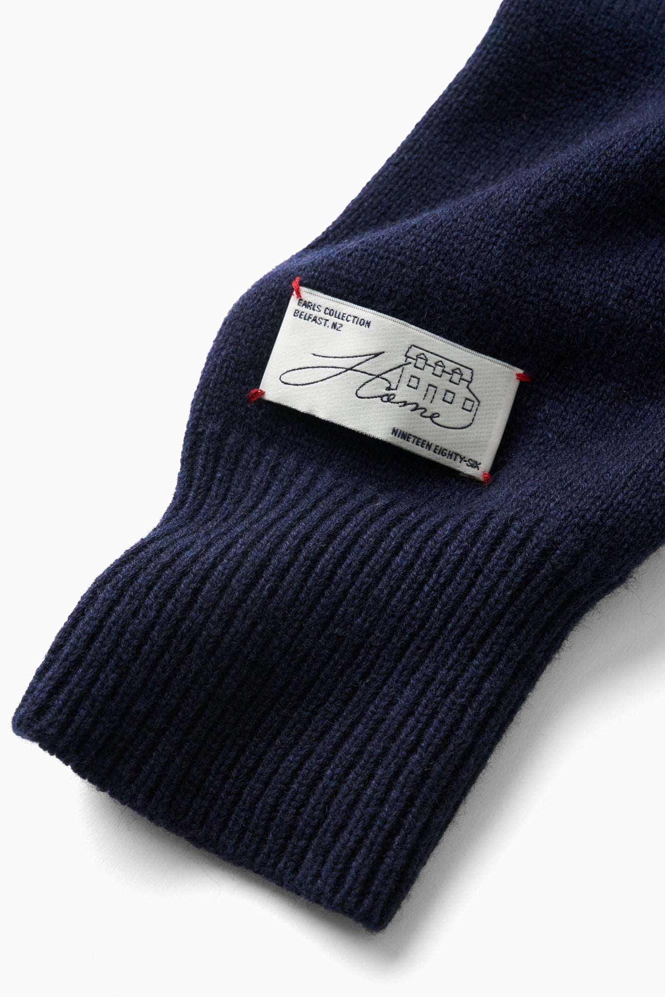 Foliage Knit Crew - Deep Navy