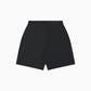 Twin Pleat Poplin Short - Black