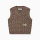 Cableknit Vest - Rich Earth