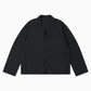 Poplin Boxy Blazer - Black