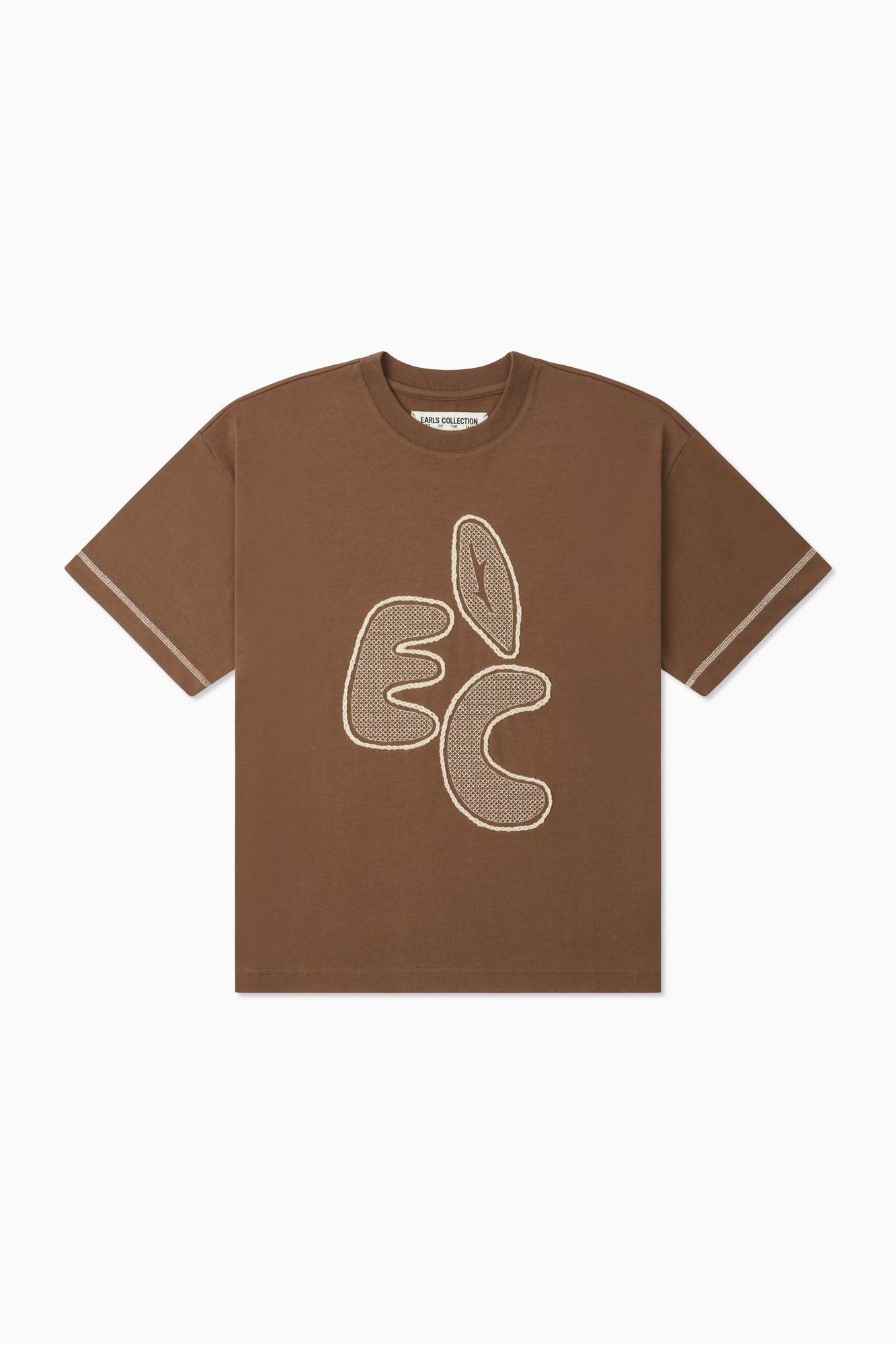 Cross-Stitch Tee - Almond