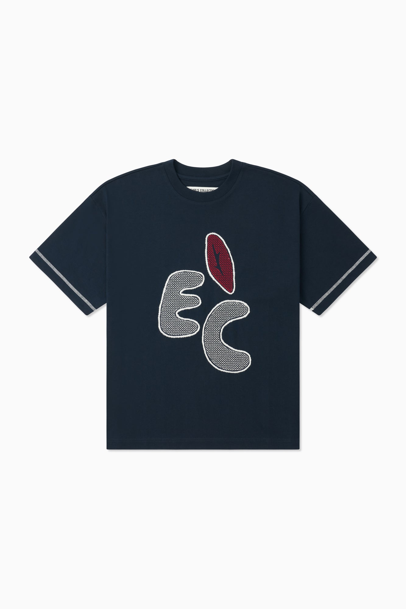 Cross-Stitch Tee - Navy