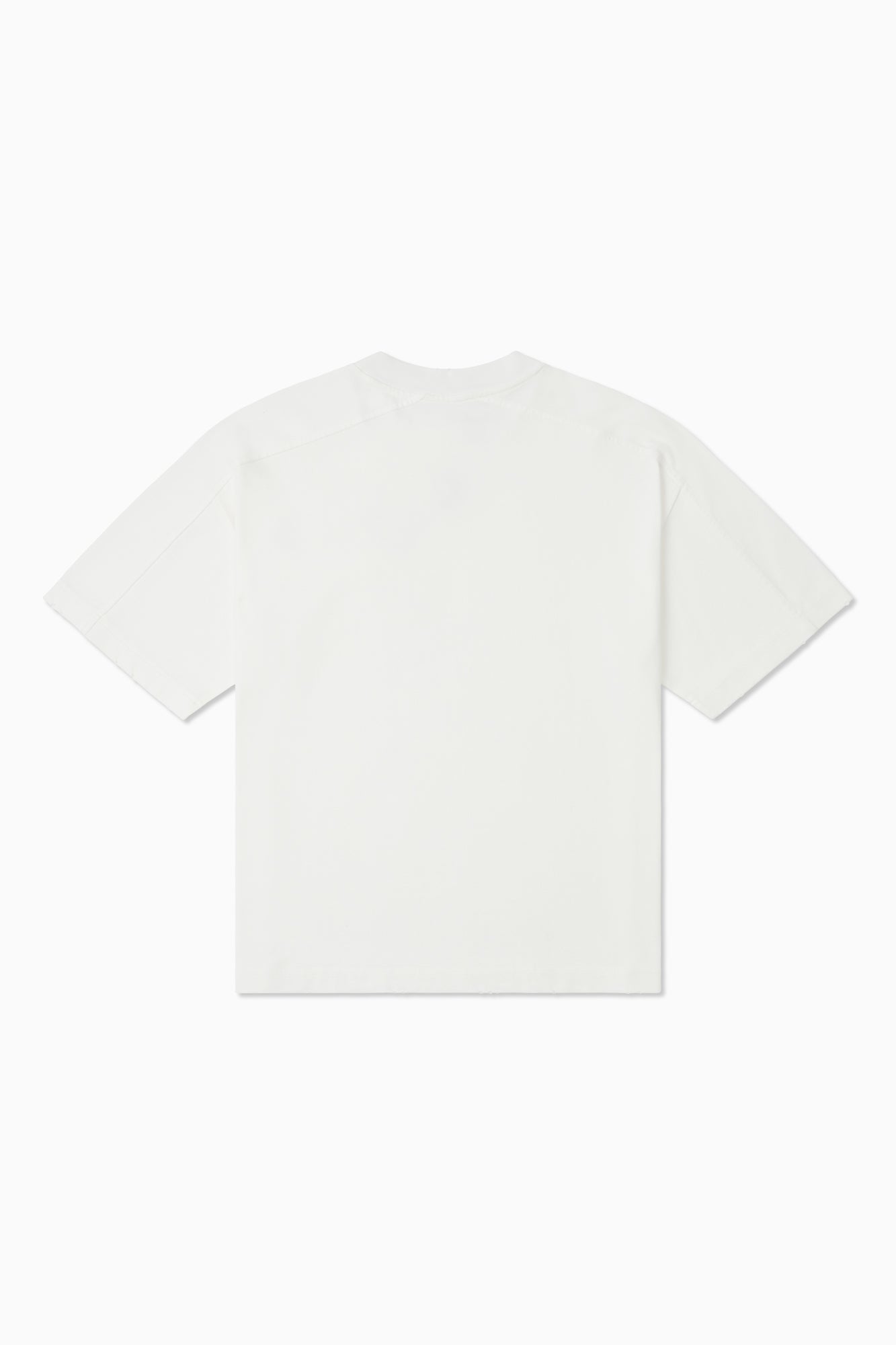 Panelled Block Tee - White