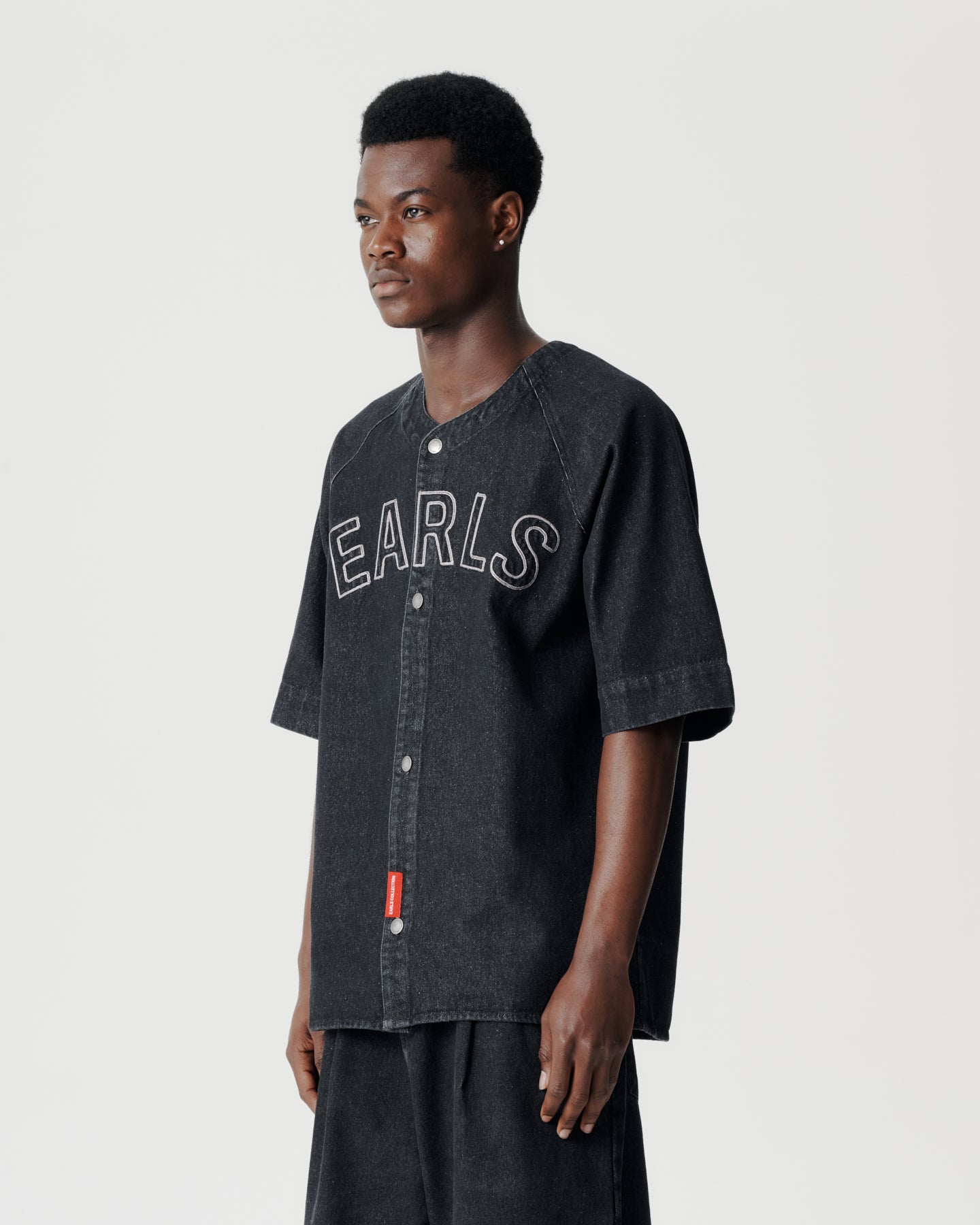 Baseball Shirt - Black Denim