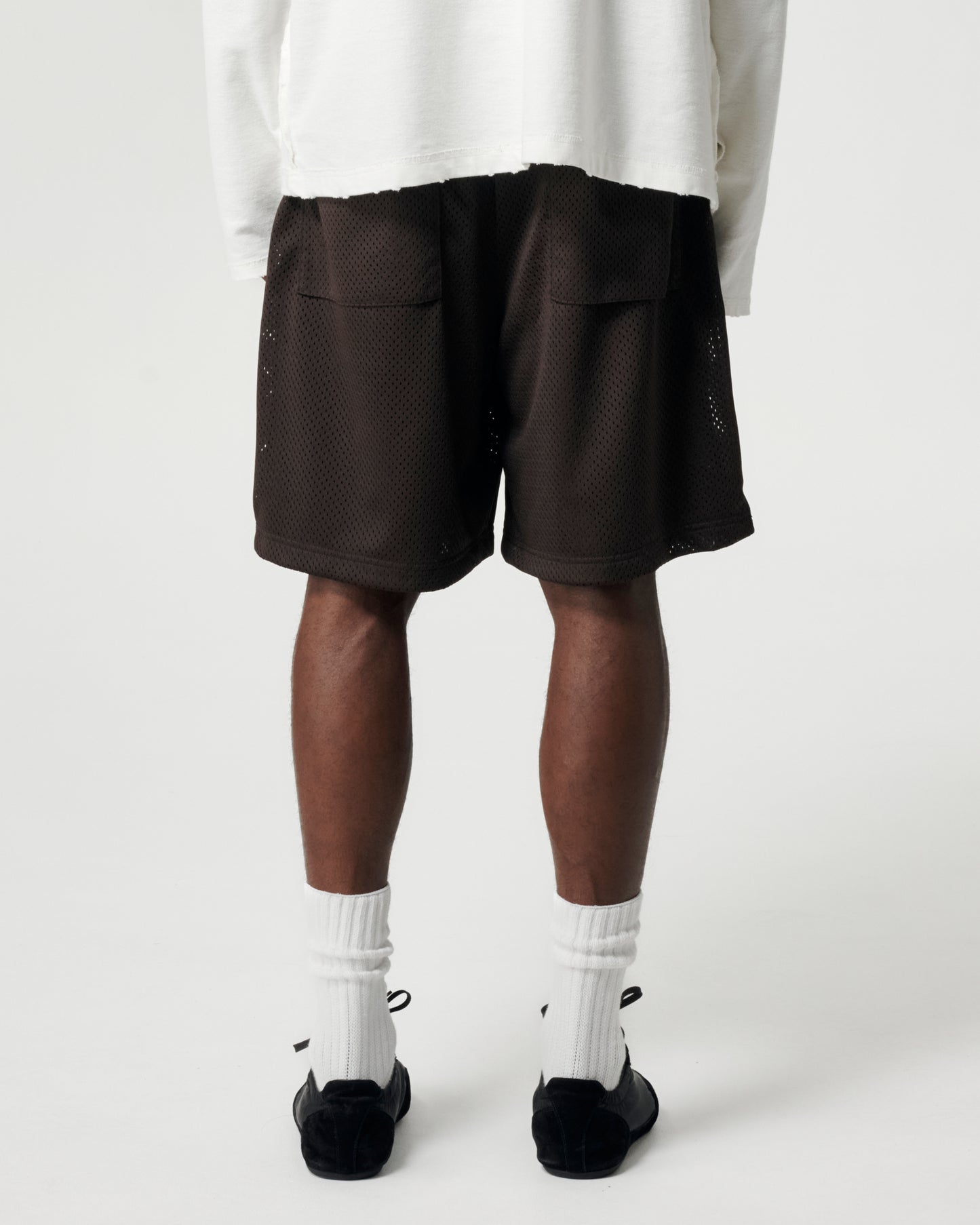 Longline Mesh Short - Chocolate