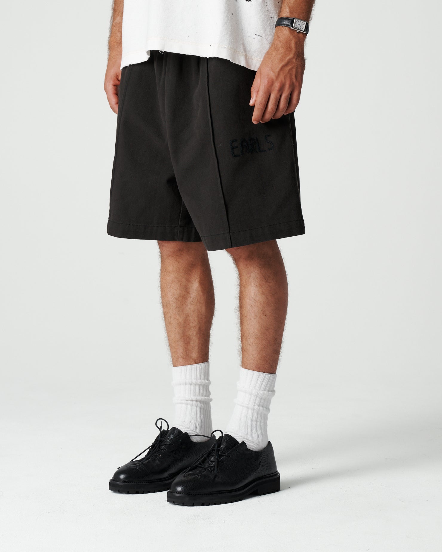 Pleated Easy Short - Black