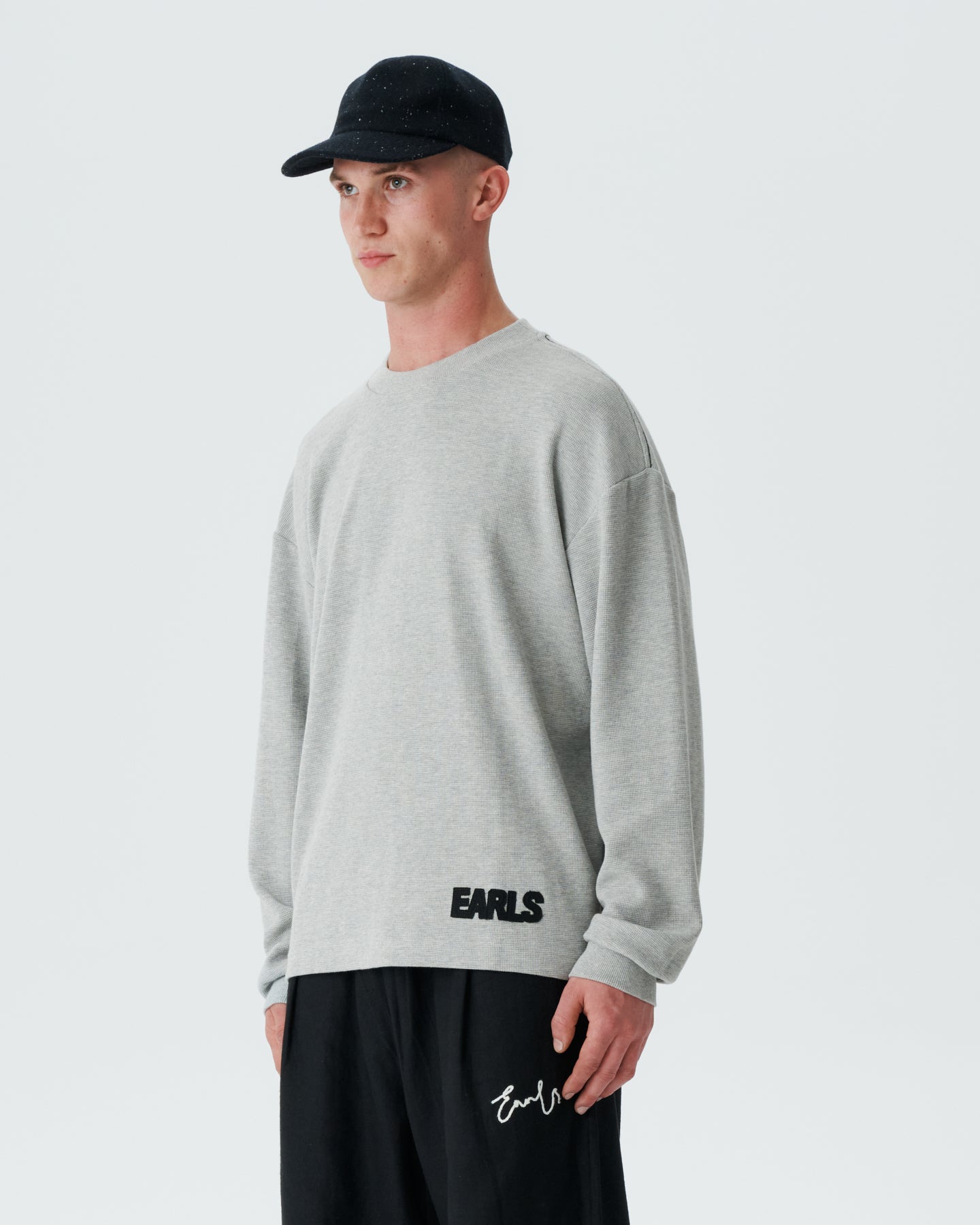 Waffle Longsleeve - Grey Marle