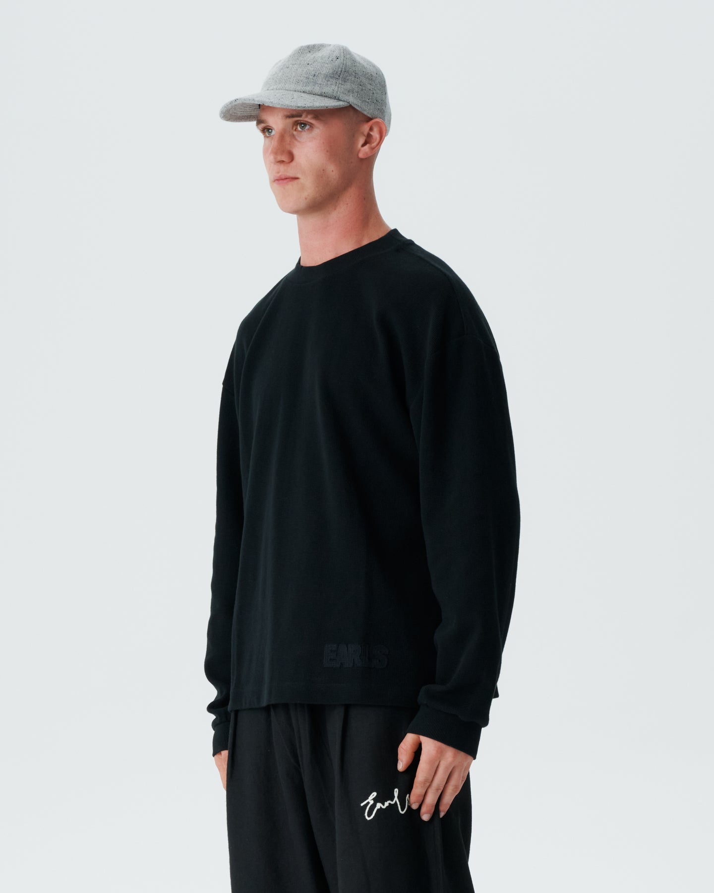 Waffle Longsleeve - Asphalt