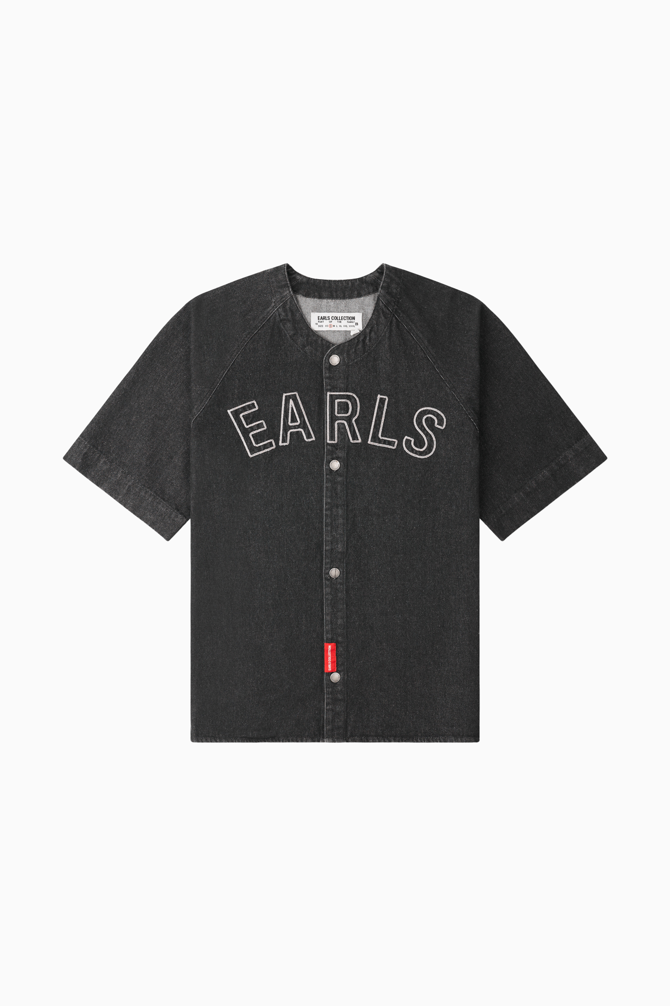 Baseball Shirt - Black Denim