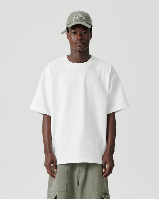 Distressed Boxy Block Tee - Frostbite