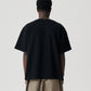 Thick Stitch Block Tee - Black/Black