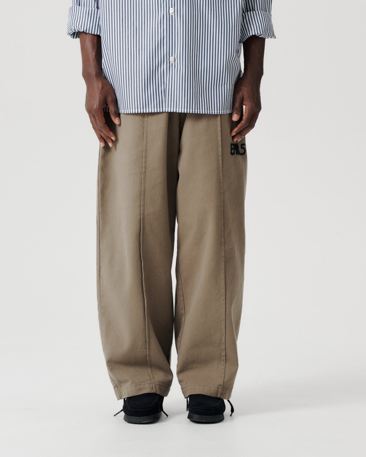 Pleated Easy Pant - Dusty Olive