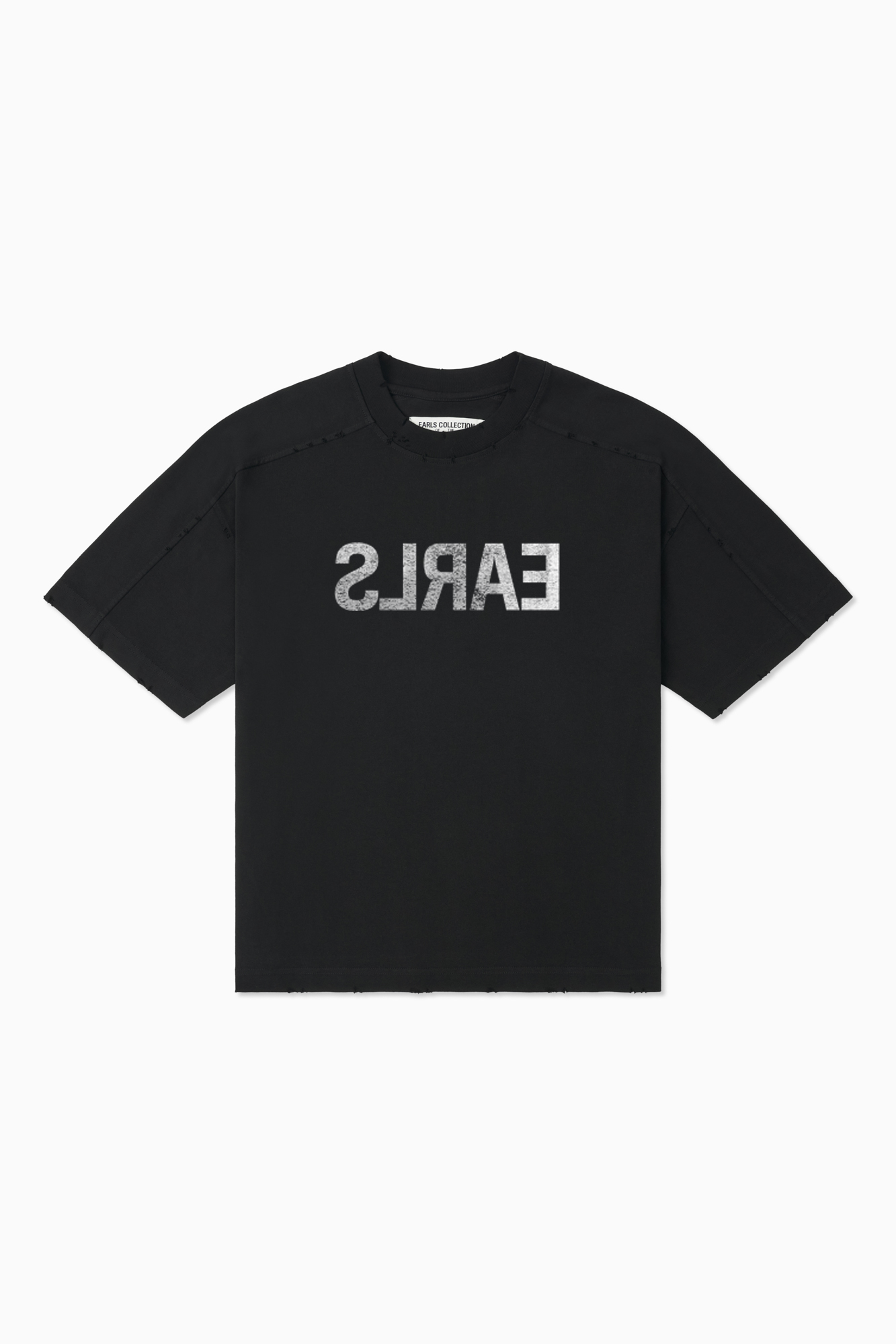 Panelled Brand Tee - Black