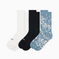 Thick Knit Sock Pack - White/Black/Big Dipper