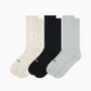 Thick Knit Sock Pack - Black/Grey Marle/Dove